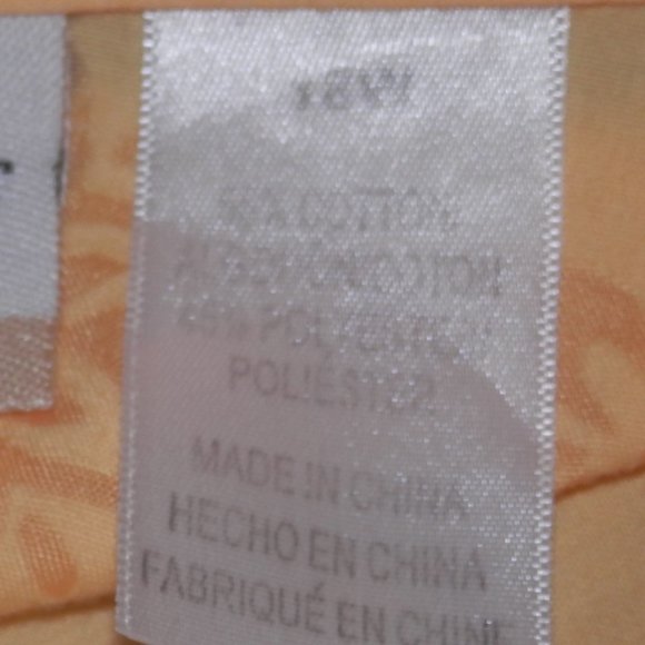 Alfred Dunner 18W Yellow Twinset 2 Piece Top Button Blouse Stretch Knit Top H639 - Picture 7 of 7